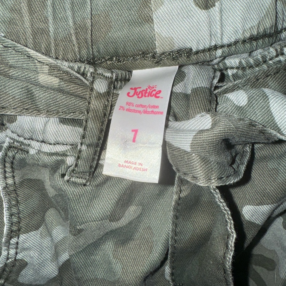 Junior/girls, Justice camp pants, size 1